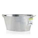 Large Galvanized Ice Bucket for Parties