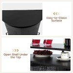 Giantex 4-Tier Industrial Home Bar Cabinet