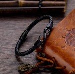 Personalized Infinity Leather Bracelet for Him or Her