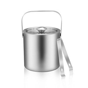 LUCKYGOOBO Portable Stainless Steel Mini Ice Bucket
