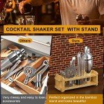 30-Piece Home Bar Bartender Kit with Stand