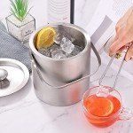 LUCKYGOOBO Portable Stainless Steel Mini Ice Bucket