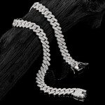 Iced Out Cuban Link Chain Necklace for Men