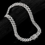 Iced Out Cuban Link Chain Necklace for Men