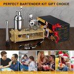 30-Piece Home Bar Bartender Kit with Stand