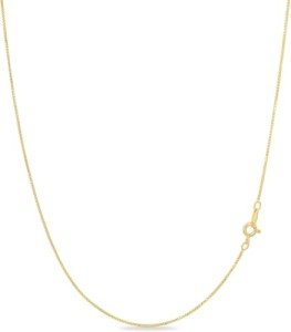 Trendy 20" Gold Over Sterling Box Chain