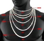 Bling Empire Iced Out Tennis Necklace – Unisex