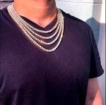 Bling Empire Iced Out Tennis Necklace – Unisex