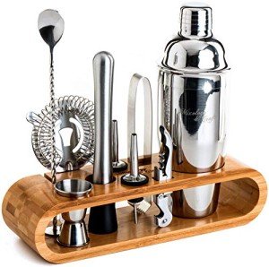 10-Piece Bartender Kit with Bamboo Stand