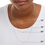 Sterling Silver 0.8mm Box Chain Necklace 20