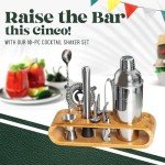 10-Piece Bartender Kit with Bamboo Stand