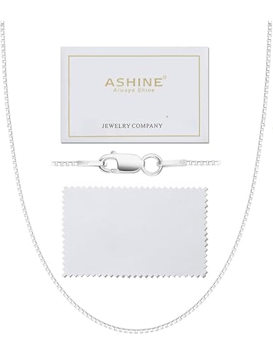 Men's 22-Inch Sterling Silver Box Chain Necklace