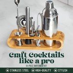 10-Piece Bartender Kit with Bamboo Stand