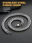 Men's 12MM Wide Stainless Steel Chain Necklace