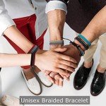 Nautical Style Braided Rope Bracelet Set - 6 Pcs