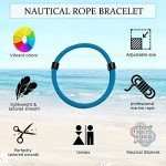 Nautical Style Braided Rope Bracelet Set - 6 Pcs