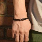 To My Man Braided Leather Bracelet for Him