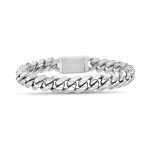 Men’s Nautica 10mm Stainless Steel Cuban Link Bracelet