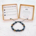 Men's Valentine Bracelet: Adjustable Bead Gift