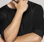 18K Gold Over Sterling Figaro Chain Bracelet