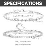 Stylish Waterproof Stainless Steel Chain Bracelet