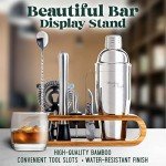 10-Piece Bartender Kit with Bamboo Stand