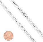 Italian 5mm Diamond-Cut Figaro Chain Bracelet