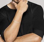 Italian 5mm Diamond-Cut Figaro Chain Bracelet