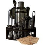 15-Piece Bartender Kit with Cocktail Shaker & Recipes