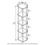 5-Tier Corner Rack Shelf for Mancave Decor
