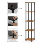 5-Tier Corner Rack Shelf for Mancave Decor