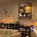 LED Floating Gaming Shelf - 35 Inch Wall Storage