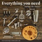 15-Piece Bartender Kit with Cocktail Shaker & Recipes