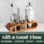 10-Piece Bartender Kit with Bamboo Stand