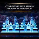 LED Lighted Bar Shelf for Home Mancave Decor