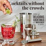 15-Piece Bartender Kit with Cocktail Shaker & Recipes