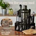 15-Piece Bartender Kit with Cocktail Shaker & Recipes