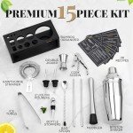 15-Piece Mixology Bartender Kit for Home Bars