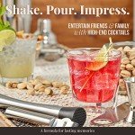 15-Piece Bartender Kit with Cocktail Shaker & Recipes