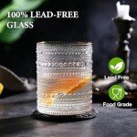 Vintage Hobnail Glasses Set for Mancaves – 8 Pieces