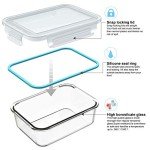 18-Piece BPA-Free Glass Meal Prep Containers Set