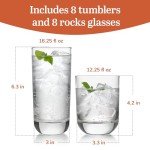 Libbey Polaris 16-Piece Glasses Set