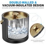 Stylish 3.2L Insulated Ice Bucket with Accessories