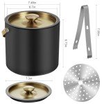 Stylish 3.2L Insulated Ice Bucket with Accessories