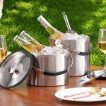 Stainless Steel Insulated Ice Bucket with Scoop