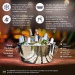 Stainless Steel Double-Walled Beverage Tub for Parties