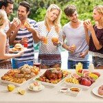 Lifewit Plastic Serving Tray for Mancaves