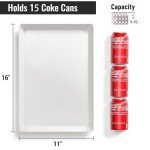 4-Pack Large White Serving Platters for Parties