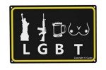Funny Metal Sign for Pride & Libation Lovers