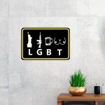 Funny Metal Sign for Pride & Libation Lovers